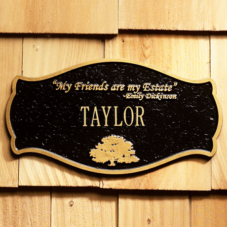 Personalized Emily Dickinson House Plaque
