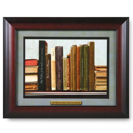 Product image for Personalized Family Library Framed Print