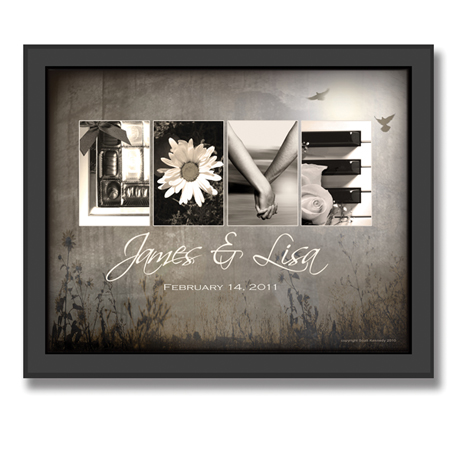 Personalized Love Letters Framed Print