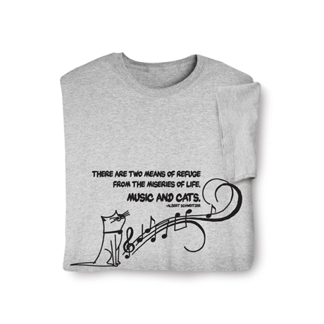 Product image for Music And Cats Shirt