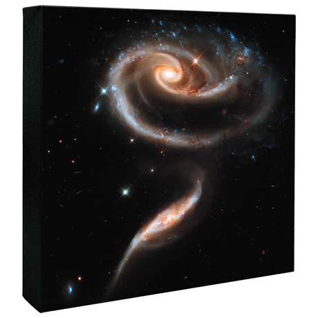 Hubble Image Canvas Print: A Rose Made Of Galaxies