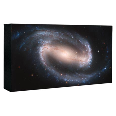 Hubble Image Canvas Print: Barred Spiral Galaxy