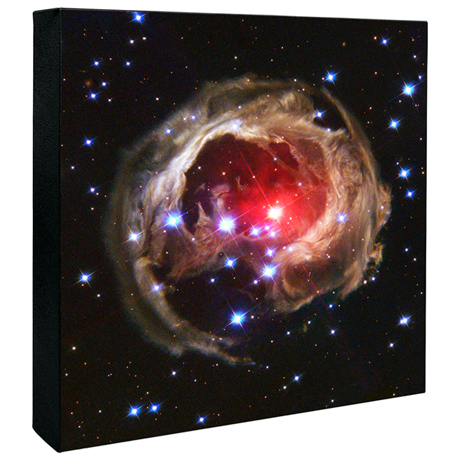 Hubble Image Canvas Print: Light Echo Dust Around Super Giant