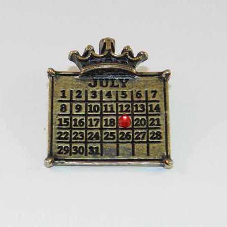 Personalized Calendar Crown Charm