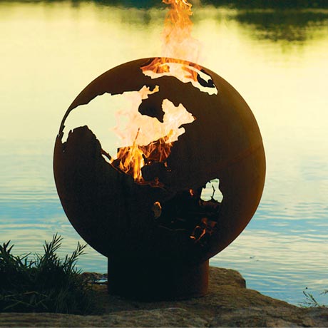 Planet Earth Outdoor Fire Pit