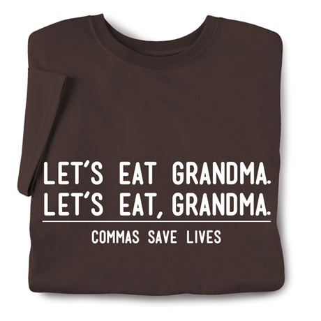 Commas Save Lives Shirts