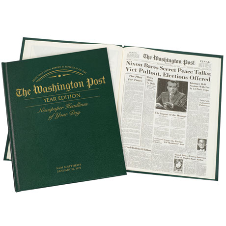 Product image for Personalized Washington Post Birthday Newspaper - A complete copy from the day you were born