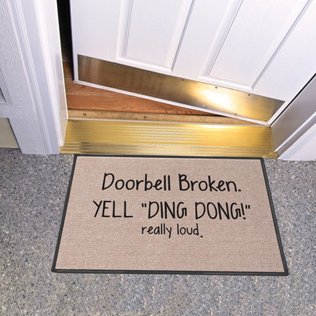 Yell 'Ding Dong!' Doormat
