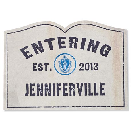Personalized Entering Your Town Doormat