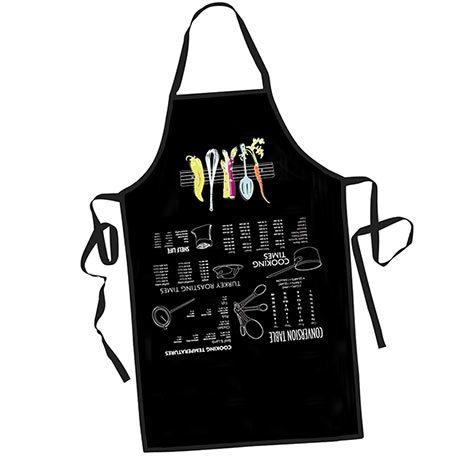 Upside Down Kitchen Hints Apron with Cooking Tips