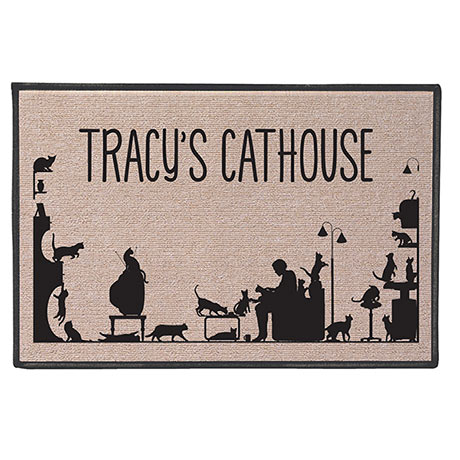 Personalized Too Many Cats Doormat