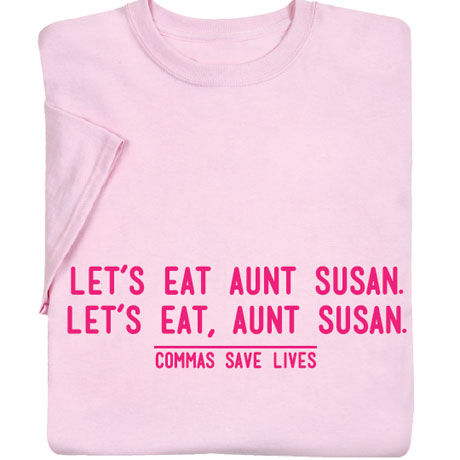 Product image for Personalized Commas Save Lives T-Shirt or Sweatshirt