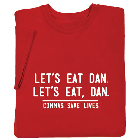 Product image for Personalized Commas Save Lives T-Shirt or Sweatshirt