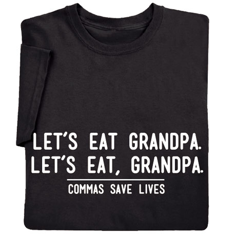 Personalized Commas Save Lives T-Shirt or Sweatshirt
