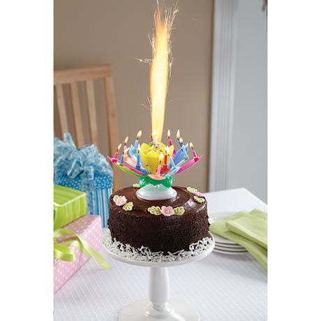 Musical Spinning Birthday Candle