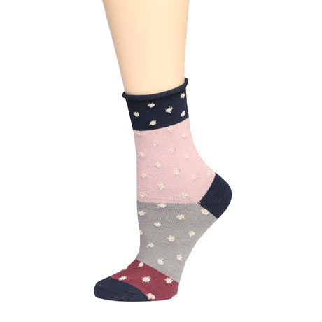 Mismatched Socks - 4 Pairs - with Colorful Polka-Dots