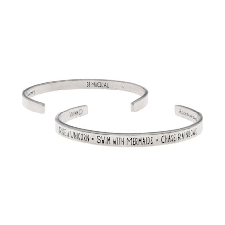 Lead-Free Inspirational Signals Self | Note Bracelet To Cuff Pewter