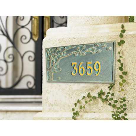 Personalized Cherry Blossoms Address Sign - Standard Wall