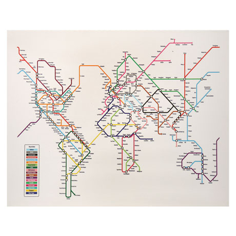 Product image for World Metro Map