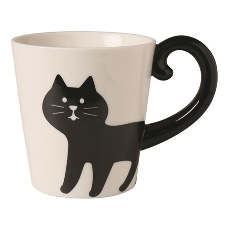 Product image for Cat Tail Mugs - Black Cat