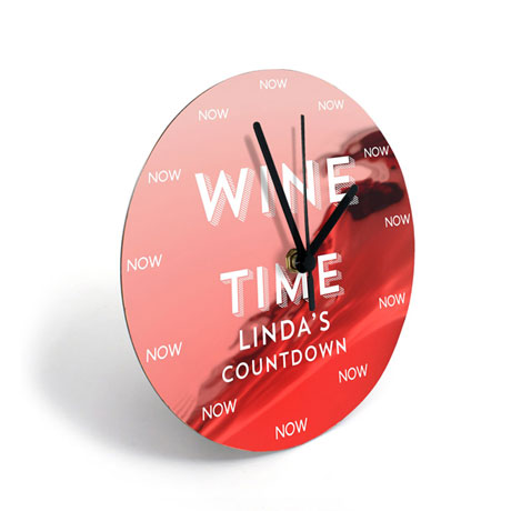 Personalized Wine Clock