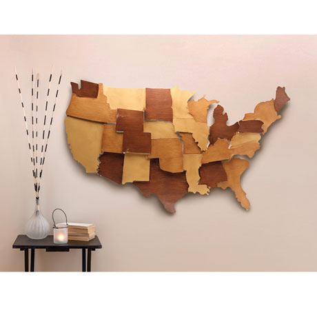 Product image for Dimensional Metal USA Wall Art