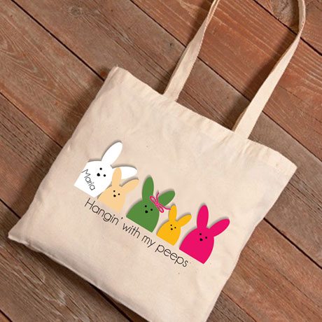 Personalized Easter Tote - Peeps