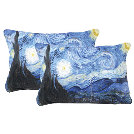 Product image for Van Gogh Starry Night Painting Set of 2 Shams
