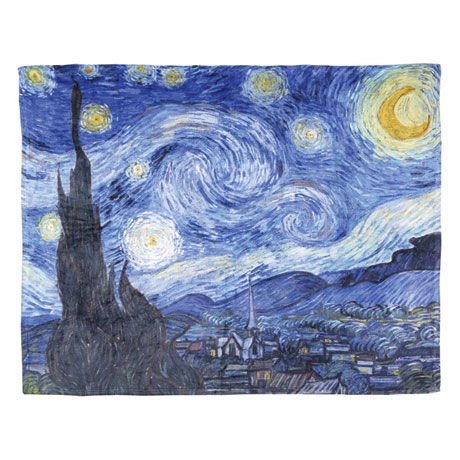 Van Gogh Starry Night Fleece Throw