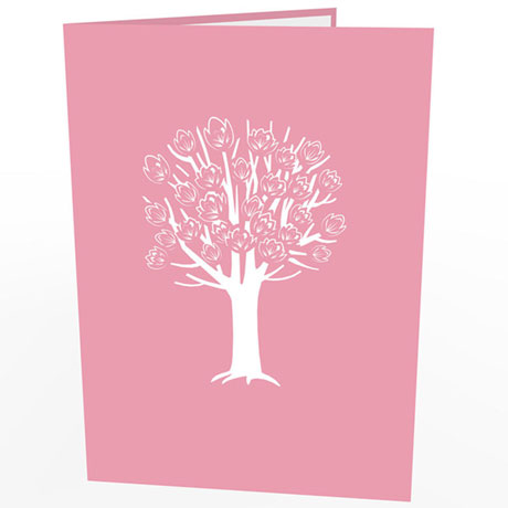 Magnolia Tree Lovepop Greeting Card