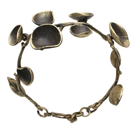 Bronze Lily Pad Bracelet