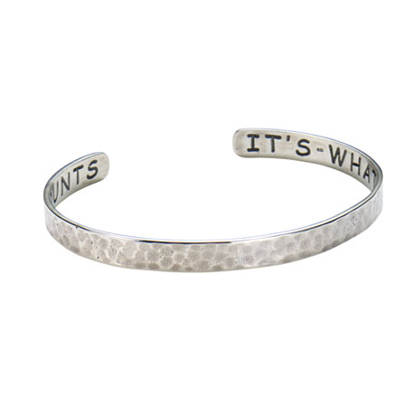Product image for It's What's on the Inside That Counts Cuff - Sterling Silver