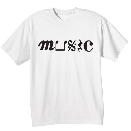Product image for Music Symbols Shirts