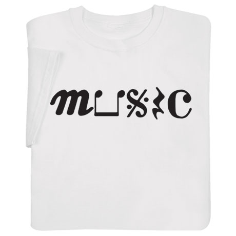Product image for Music Symbols Shirts