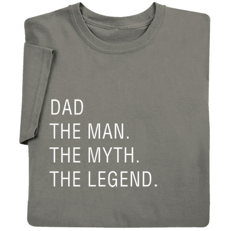 Personalized 'The Man, The Myth, The Legend' T-Shirt or Sweatshirt