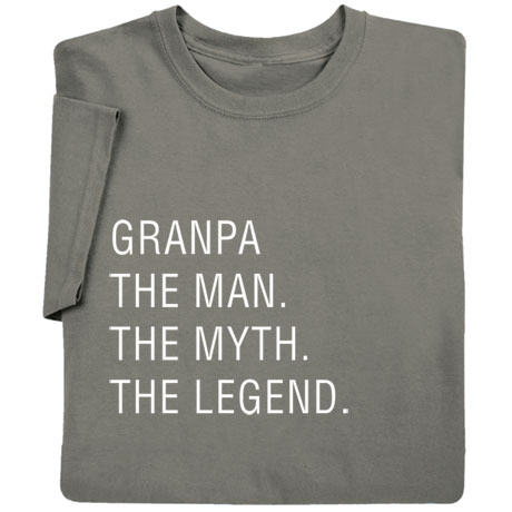 Product image for Personalized 'The Man, The Myth, The Legend' T-Shirt or Sweatshirt