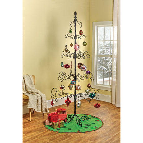 Wrought Iron Ornament Christmas Tree