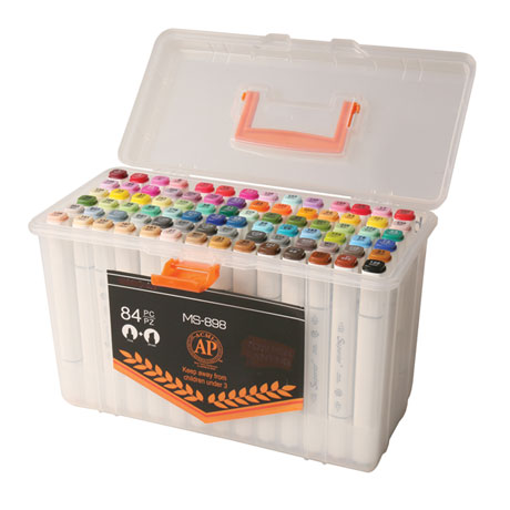 The Ultimate Dual-Tip Artist's Markers Set - 84 Colors