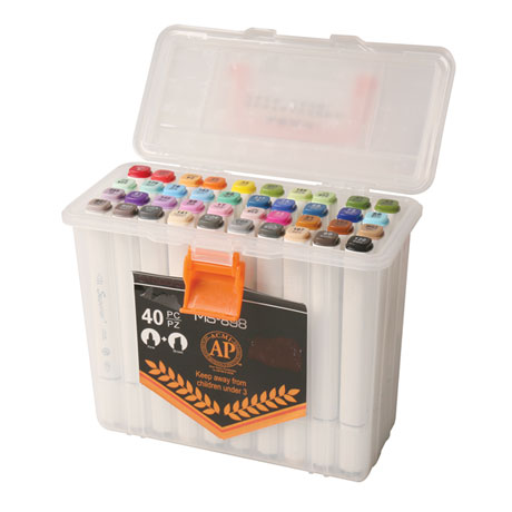 The Ultimate Dual-Tip Artist's Markers Set - 40 Colors