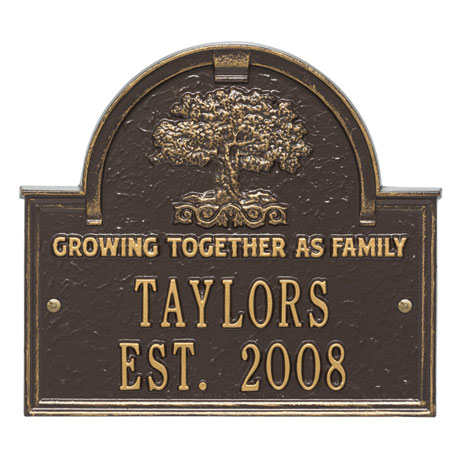 Product image for Personalized Family Tree Anniversary Plaque
