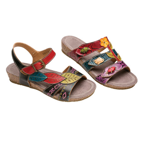 Hand-Painted Aghna Sandals