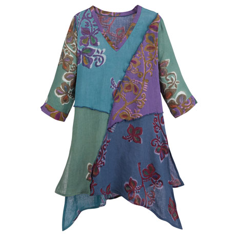Batik Linen Tunic
