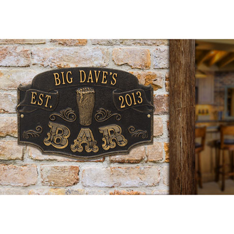 Product image for Personalized Established Bar Plaque