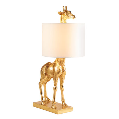 Golden Giraffe Lamp