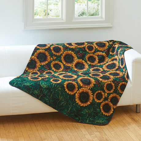 Product image for Sunflowers Microplush Fleece