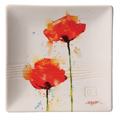 Product image for Dean Crouser Pansy Flower Snack Plate