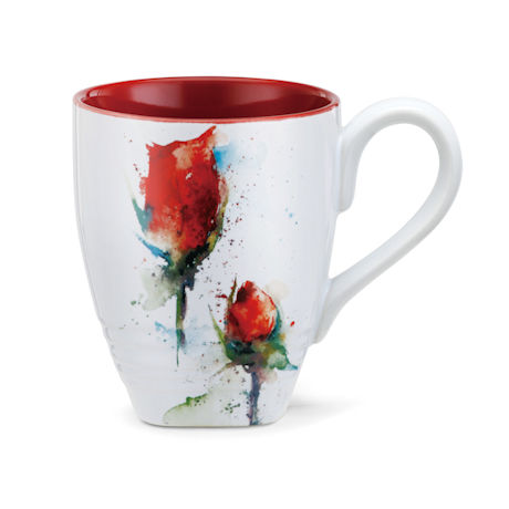 Watercolor Flower Mugs