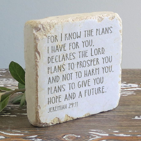 Jeremiah 29:11 Scripture Stone