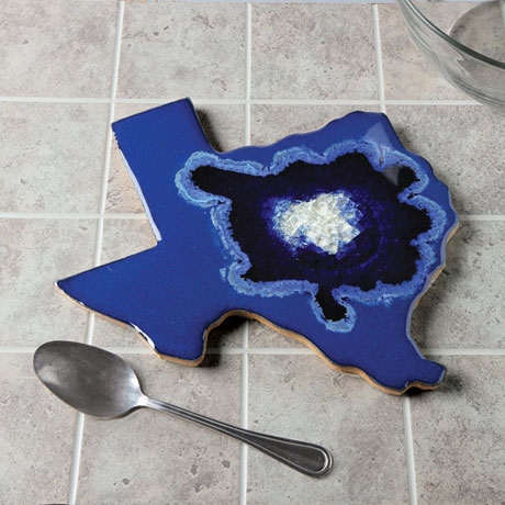Product image for State Geode Ceramic and Glass Trivet