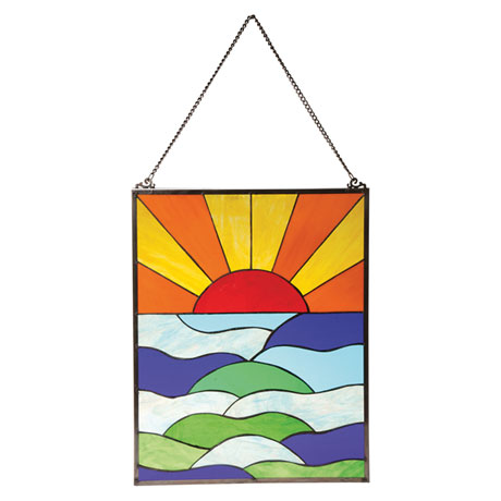 Product image for Sunrise Stained Glass Panel